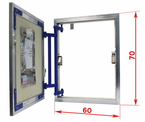 Сантехнические люки под плитку серии AL-KR 70x60 см Люкер, ревизионные сантехнические люки